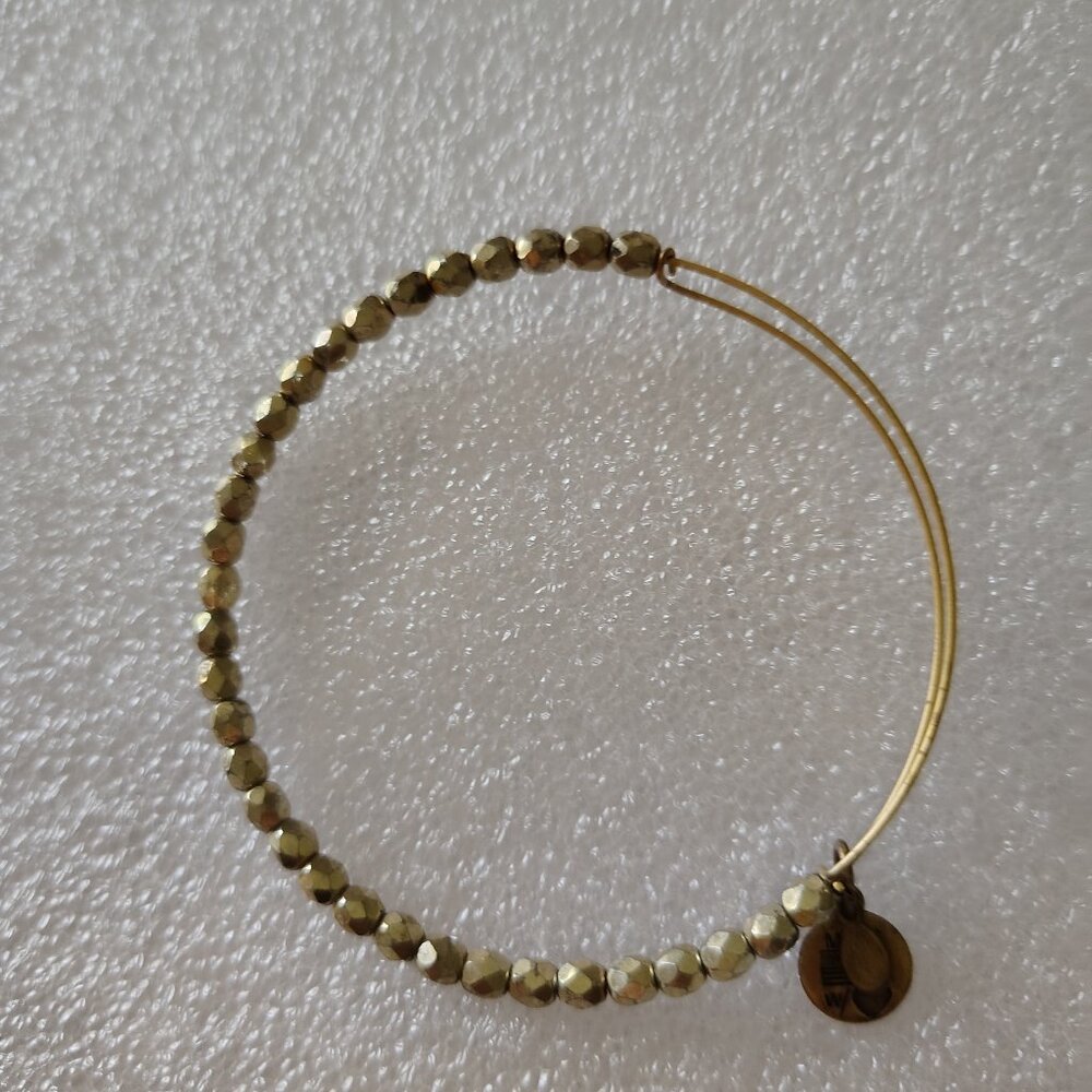 Alex and Ani Gold Bead Bangle 421